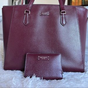 Kate Spade ♠️ Tote Handbag with Matching Wallet NWT